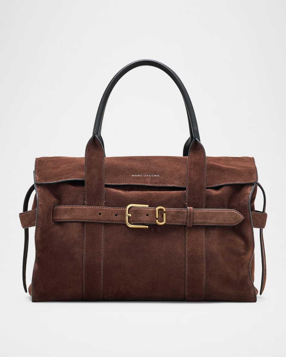 The Dakota Belted Suede Tote Bag